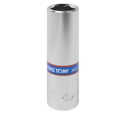 Головка торцевая глубокая шестигранная 1/4", 11 мм KING TONY 223511M Головка торцевая глубокая шестигранная 1/4", 11 мм KING TONY 223511M
