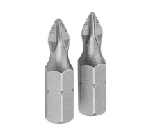Набор вставок (бит) торцевых 1/4", Phillips, PH1, 25 мм, 2 предмета TOLSEN TT20212