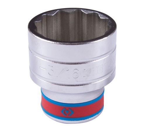 Головка торцевая стандартная двенадцатигранная 1/2", 1-3/16", дюймовая KING TONY 433038S Головка торцевая стандартная двенадцатигранная 1/2", 1-3/16", дюймовая KING TONY 433038S