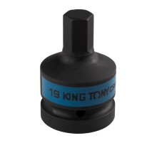 Насадка (бита) ударная торцевая 1", HEX, 19 мм, L = 80 мм KING TONY 801519M Насадка (бита) ударная торцевая 1", HEX, 19 мм, L = 80 мм KING TONY 801519M