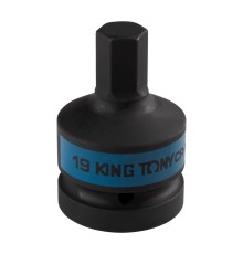 Насадка (бита) ударная торцевая 1", HEX, 19 мм, L = 80 мм KING TONY 801519M Насадка (бита) ударная торцевая 1", HEX, 19 мм, L = 80 мм KING TONY 801519M