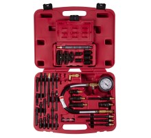 Компрессометр дизельный, 0-70 атм, кейс, комплект адаптеров МАСТАК 120-12170