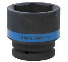 Головка торцевая ударная шестигранная 1", 75 мм KING TONY 853575M Головка торцевая ударная шестигранная 1", 75 мм KING TONY 853575M