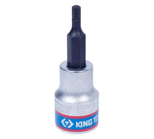 Насадка (бита) торцевая 3/8", Hex, 3 мм, L = 50 мм KING TONY 302503 Насадка (бита) торцевая 3/8", Hex, 3 мм, L = 50 мм KING TONY 302503