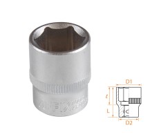 Головка торцевая стандартная шестигранная 3/8", 17 мм AFFIX AF00030017 Головка торцевая стандартная шестигранная 3/8", 17 мм AFFIX AF00030017