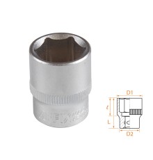 Головка торцевая стандартная шестигранная 3/8", 17 мм AFFIX AF00030017