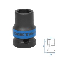 Головка торцевая ударная шестигранная 1/2", 13 мм KING TONY 453513M