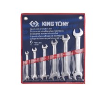 Набор рожковых ключей, 8-23 мм, 6 предметов KING TONY 1106MR