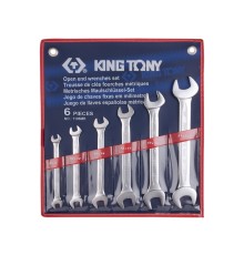 Набор рожковых ключей, 8-23 мм, 6 предметов KING TONY 1106MR
