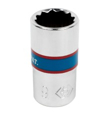 Головка торцевая стандартная двенадцатигранная 1/4", 9 мм KING TONY 233009M Головка торцевая стандартная двенадцатигранная 1/4", 9 мм KING TONY 233009M