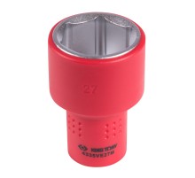 Головка торцевая диэлектрическая шестигранная 1/2", 27 мм KING TONY 4335VE27M