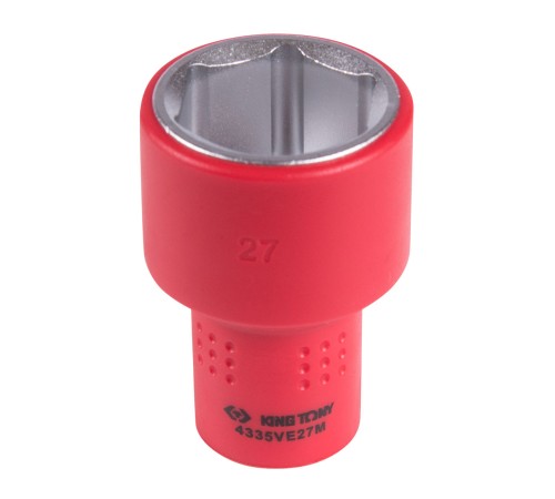 Головка торцевая диэлектрическая шестигранная 1/2", 27 мм KING TONY 4335VE27M