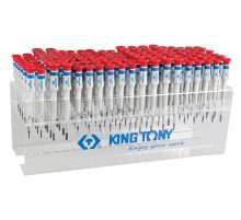 Стенд с прецизионными отвертками, серии 1431, 1432, 1433, 114 предметов KING TONY 31419MR