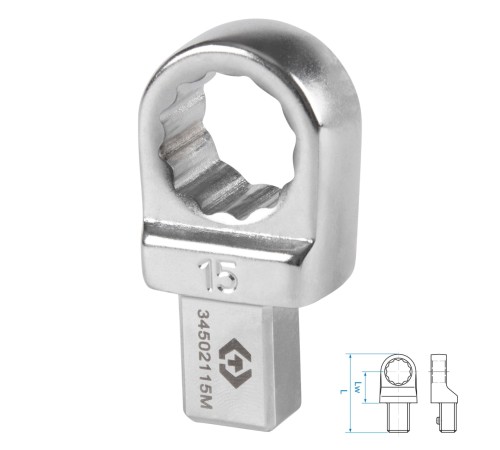 Насадка накидная серии "FIT", 15 мм, 9х12 мм KING TONY 34502115M Насадка накидная серии "FIT", 15 мм, 9х12 мм KING TONY 34502115M