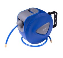 Шланг пневматический 8х12 мм, 20 м, на автоматической катушке, полиуретановый, резьба 1/4" МАСТАК 681-08120HR