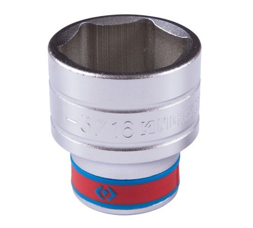 Головка торцевая стандартная шестигранная 1/2", 1-3/16", дюймовая KING TONY 433538S Головка торцевая стандартная шестигранная 1/2", 1-3/16", дюймовая KING TONY 433538S