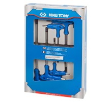 Набор Г-образных шестигранников 3-8 мм, 6 предметов KING TONY 22106MR Набор Г-образных шестигранников 3-8 мм, 6 предметов KING TONY 22106MR
