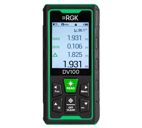 Лазерный дальномер с видоискателем RGK DV100 с поверкой