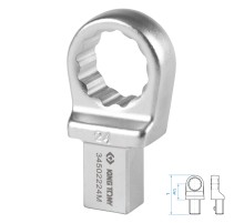 Насадка накидная серии "FIT", 24 мм, 14х18 мм KING TONY 34502224M