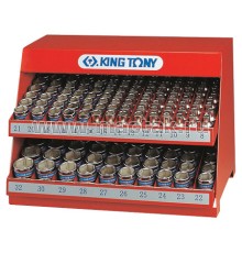Стенд с торцевыми головками 1/2", 8-32 мм, серия 4330М, 172 предмета KING TONY 4072MR Стенд с торцевыми головками 1/2", 8-32 мм, серия 4330М, 172 предмета KING TONY 4072MR