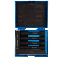 Набор торцевых головок для поврежденных гаек и болтов, 17, 19, 21, 22 мм, 5 предметов KING TONY 9TD165MR