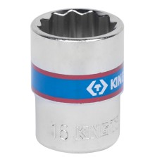 Головка торцевая стандартная двенадцатигранная 3/8", 16 мм KING TONY 333016M Головка торцевая стандартная двенадцатигранная 3/8", 16 мм KING TONY 333016M