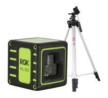 Комплект: лазерный уровень RGK ML-31G с калибровкой + штатив RGK F170