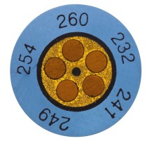 Круглые термоиндикаторы Testoterm +60 - +82 °C