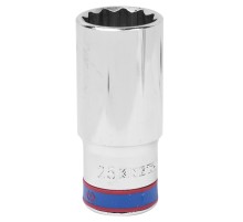 Головка торцевая глубокая двенадцатигранная 1/2", 25 мм KING TONY 423025M