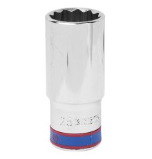 Головка торцевая глубокая двенадцатигранная 1/2", 25 мм KING TONY 423025M