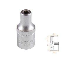 Головка торцевая TORX Е-стандарт 1/4", E4 AFFIX AF00023004