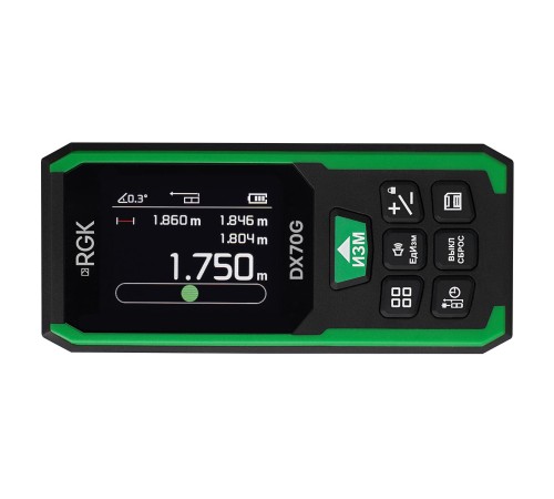 Лазерный дальномер RGK DX70G с поверкой