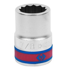 Головка торцевая стандартная двенадцатигранная 3/4", 7/8", дюймовая KING TONY 633028S Головка торцевая стандартная двенадцатигранная 3/4", 7/8", дюймовая KING TONY 633028S