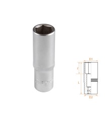 Головка торцевая глубокая шестигранная 3/8", 14 мм AFFIX AF00130014
