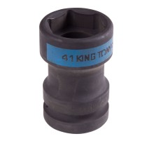 Головка торцевая ударная 1", Square 20 мм х Hex 41 мм, футорочная KING TONY 85452041M