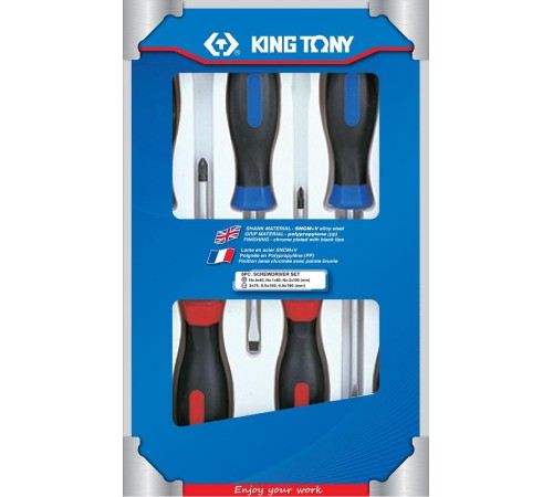 Набор отверток, 6 предметов KING TONY 31116MR01 Набор отверток, 6 предметов KING TONY 31116MR01