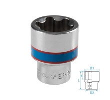 Головка торцевая TORX Plus 1/2", EP32, L = 45 мм KING TONY 433E32M