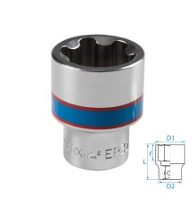 Головка торцевая TORX Plus 1/2", EP32, L = 45 мм KING TONY 433E32M