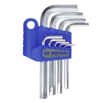 Набор Г-образных шестигранников, 1,5-10 мм, короткие, 9 предметов KING TONY 20219MR