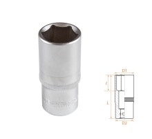Головка торцевая глубокая шестигранная 3/8", 22 мм AFFIX AF00130022