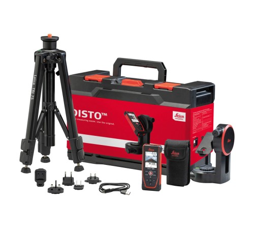 Лазерный дальномер Leica DISTO D5 со штативом адаптером и аксессуарами