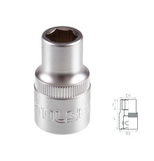 Головка торцевая стандартная шестигранная 1/2", 10 мм TOLSEN TT16510 Головка торцевая стандартная шестигранная 1/2", 10 мм TOLSEN TT16510