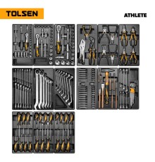 Набор инструментов 189 предметов, "ATHLETE", для тележки, 15 ложементов TOLSEN TT85412-189 Набор инструментов 189 предметов, "ATHLETE", для тележки, 15 ложементов TOLSEN TT85412-189
