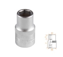 Головка торцевая стандартная шестигранная 1/2", 12 мм AFFIX AF00040012