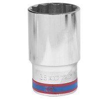 Головка торцевая глубокая двенадцатигранная 1/2", 36 мм KING TONY 423036M
