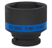 Головка торцевая ударная шестигранная 3/4", 55 мм KING TONY 653555M Головка торцевая ударная шестигранная 3/4", 55 мм KING TONY 653555M