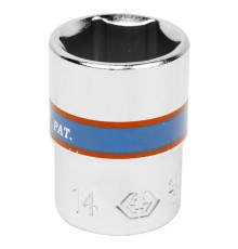 Головка торцевая стандартная шестигранная 1/4", 14 мм KING TONY 233514M Головка торцевая стандартная шестигранная 1/4", 14 мм KING TONY 233514M