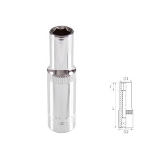 Головка торцевая глубокая шестигранная 3/8", 10 мм TOLSEN TT16360