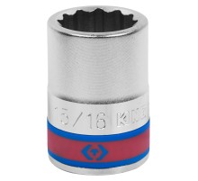 Головка торцевая стандартная двенадцатигранная 3/4", 15/16", дюймовая KING TONY 633030S