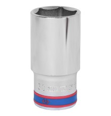 Головка торцевая глубокая шестигранная 1/2", 30 мм KING TONY 423530M